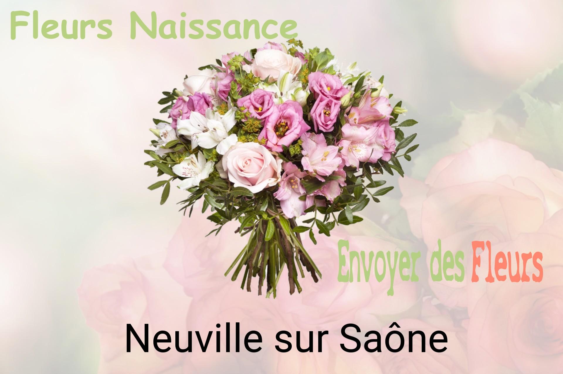 Bouquet de fleurs de naissance livré à Neuville-sur-Saône
